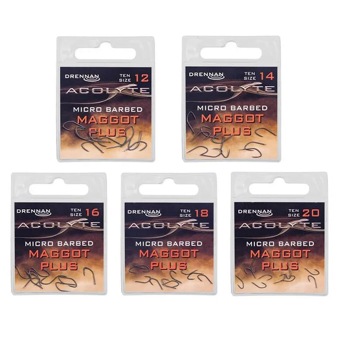 Drennan Acolyte Maggot Plus Micro Barbed Fishing Hooks – The Tackle Lounge