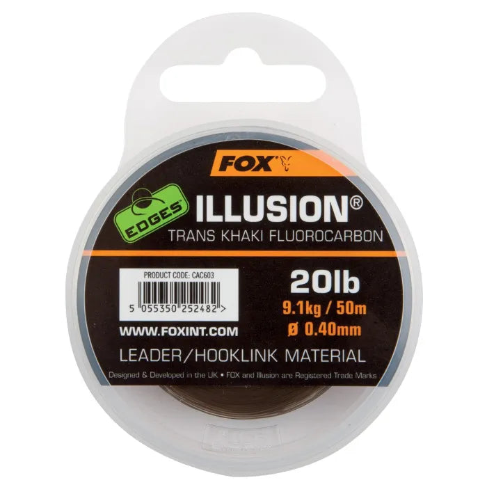 Fox Edges Illusion Trans Khaki Soft Leader