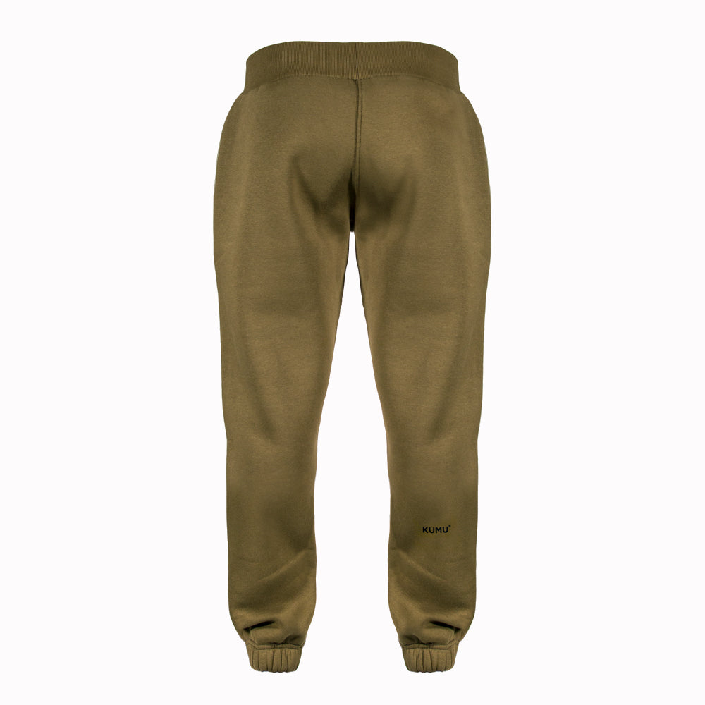 Kumu khaki joggers long