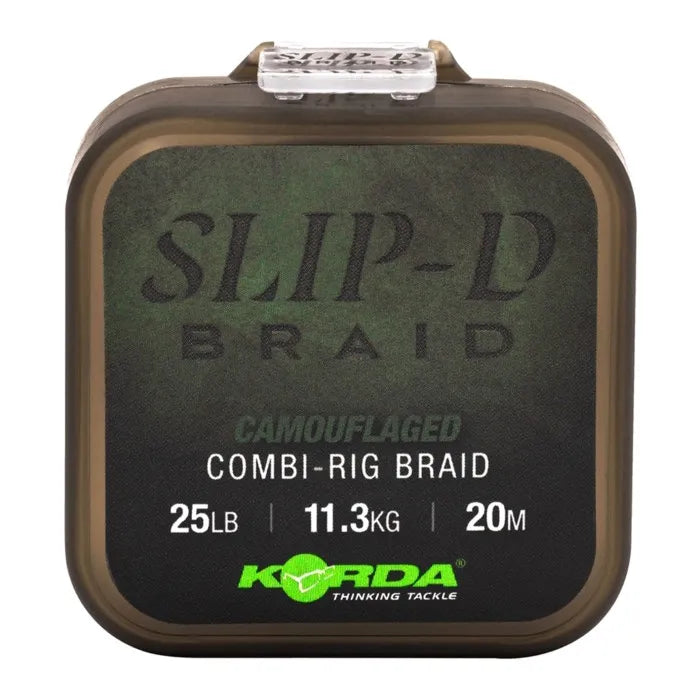 Korda slip-D braid camouflaged 25lb