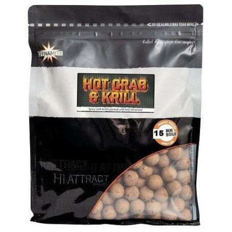 Dynamite Hot Crab & Krill 15mm Boilies