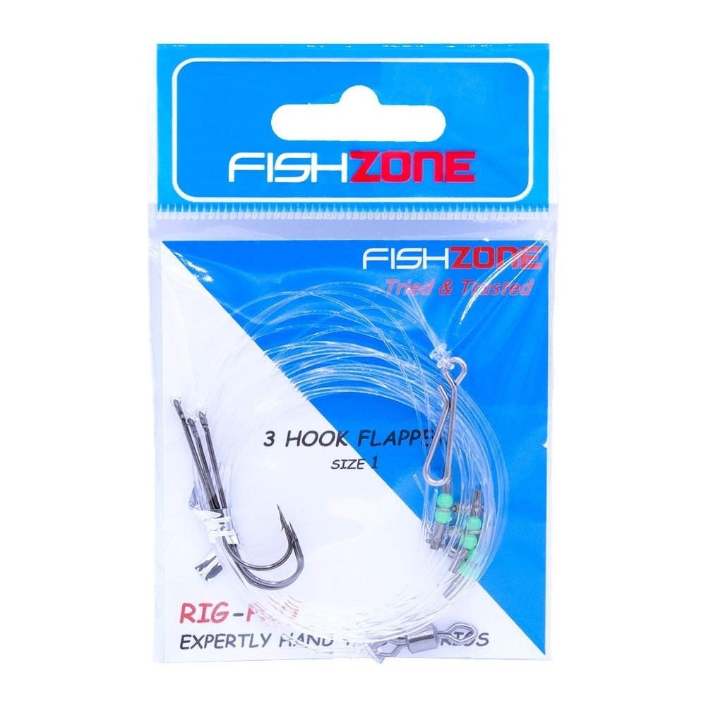 Fishzone 3 Hook Flapper Size 1/0