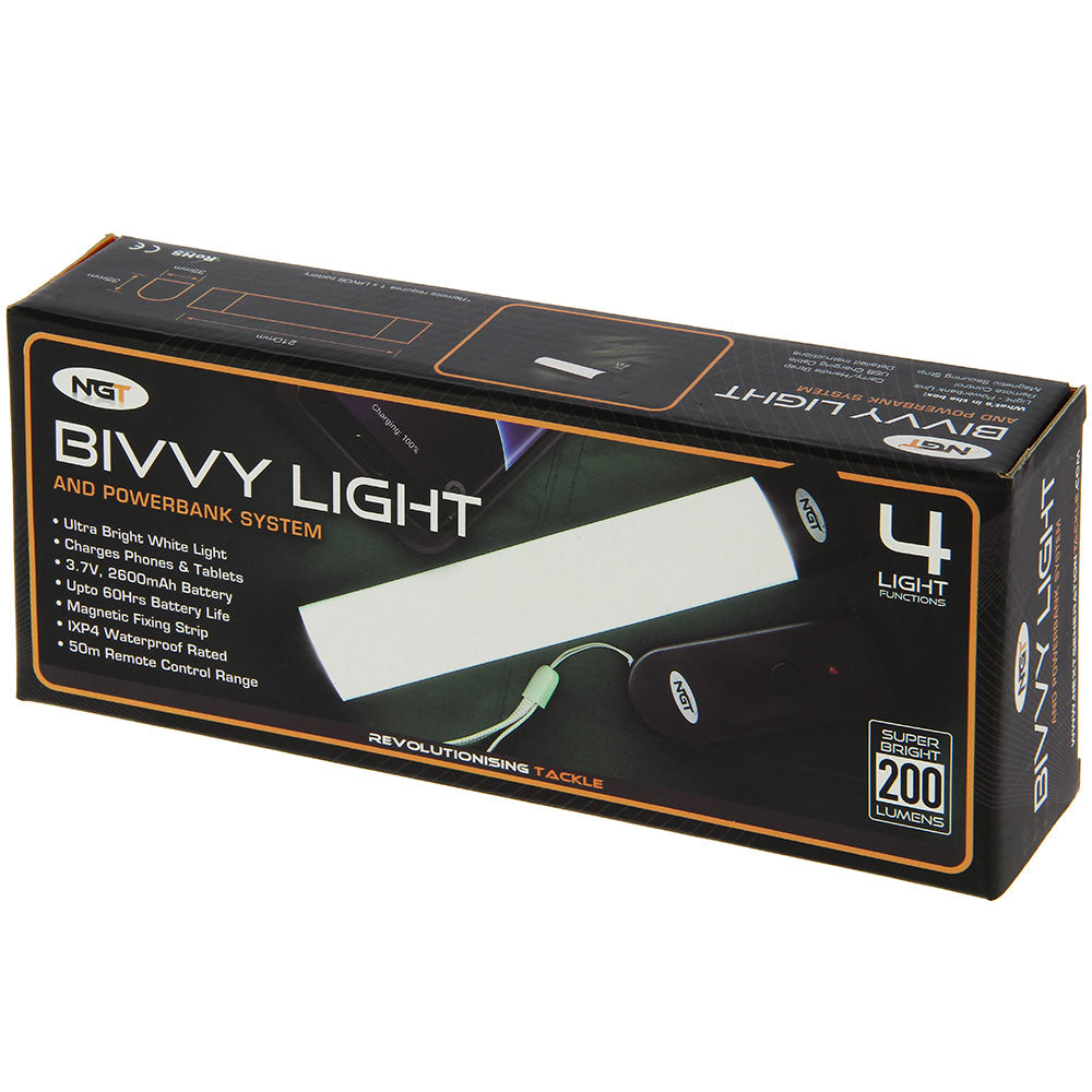 NGT Large Bivvy Light With Built In Power Bank System