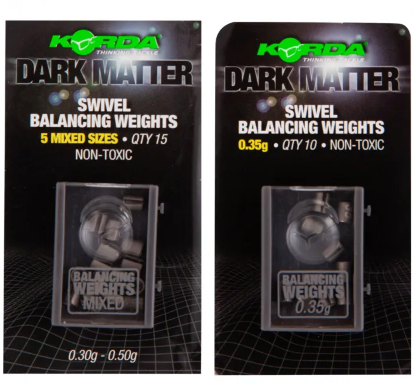 Korda- Dark Matter Swivel Balancing Weights