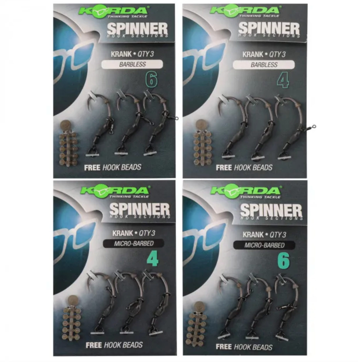 Korda Spinner Hook Sections Krank