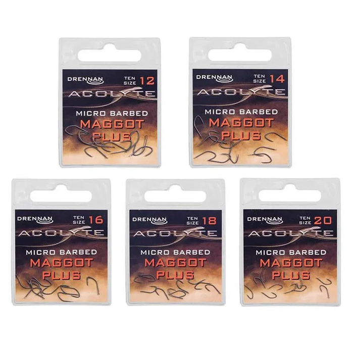 Drennan Acolyte Maggot Plus Micro Barbed Fishing Hooks