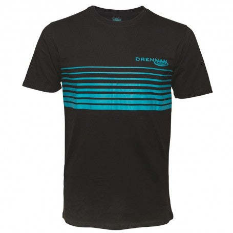 Drennan t shirt black/ aqua