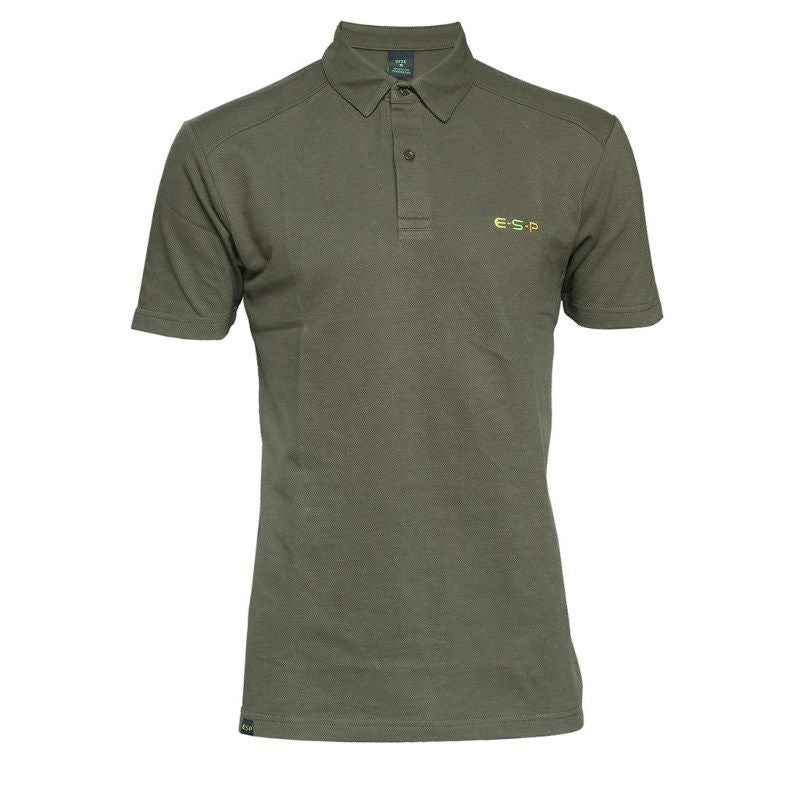 ESP minimal polo shirt olive