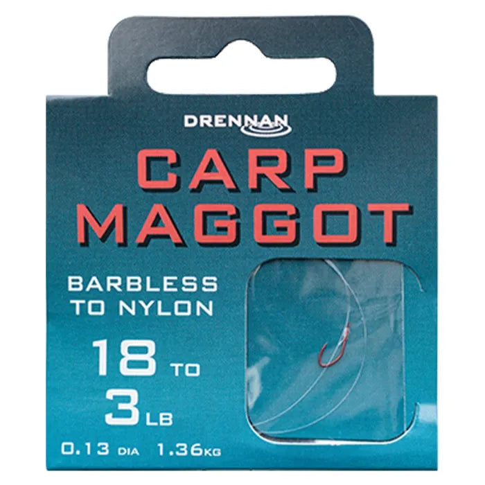 Drennan Carp Maggot Fishing Hooks To Nylon