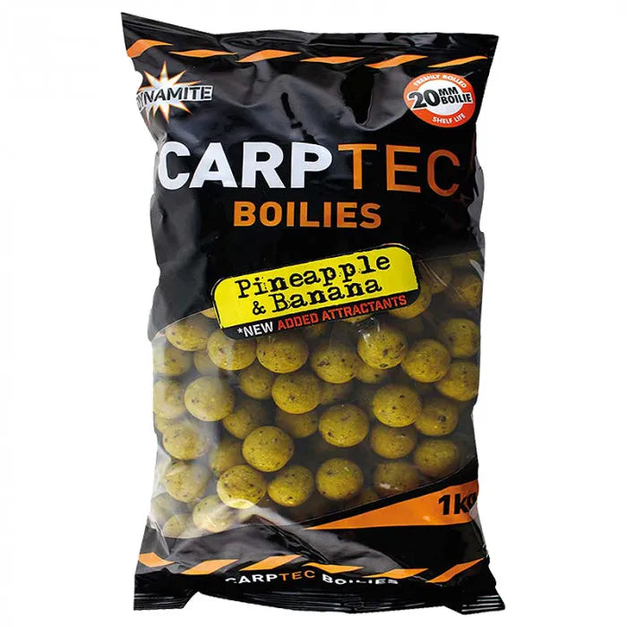 Dynamite Carp-Tec Pineapple & Banana Boilies 2KG 15mm