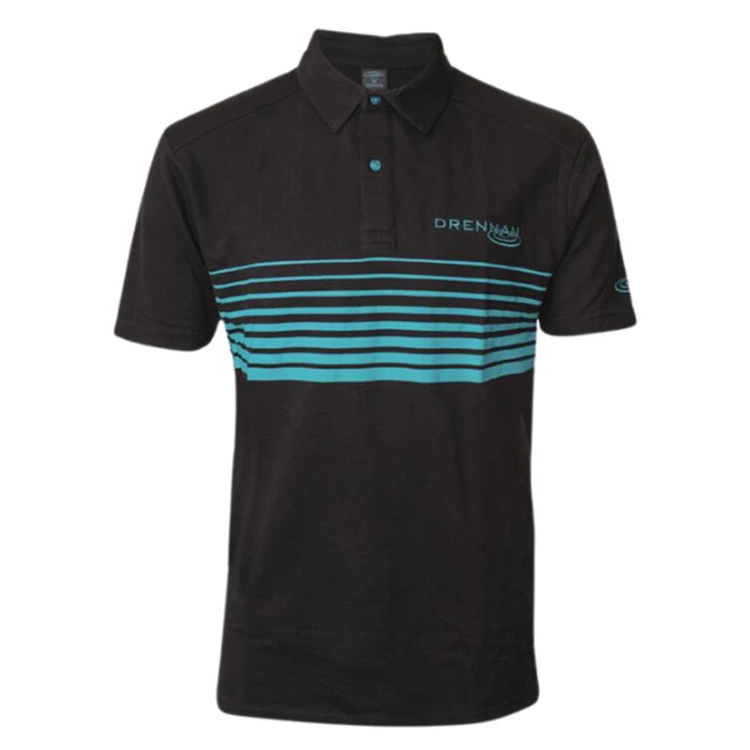 Drennan DR black lines polo shirt