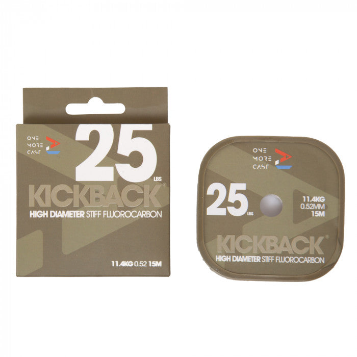 OMC Kickback High Diameter Stiff Flourocarbon Fishing Line 15m