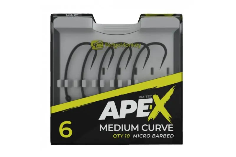 ridgemonkey-ape-x-medium-curve-barbed-hooks.webp