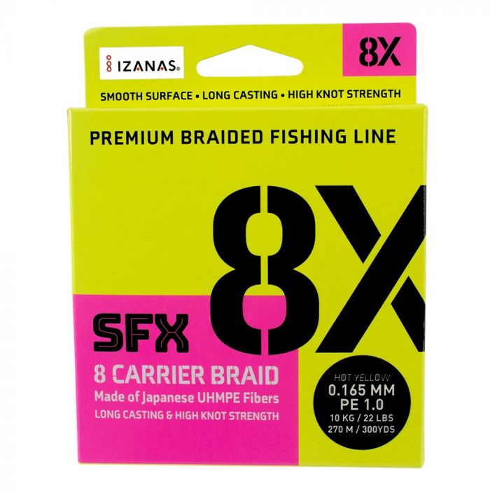 Rapala Braided fishing line SFX 8X LO VIS 135M