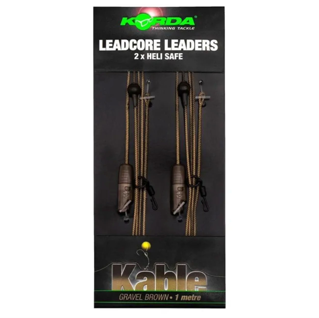 Korda Kable Leadcore Fishing Leader Heli-Safe 1m